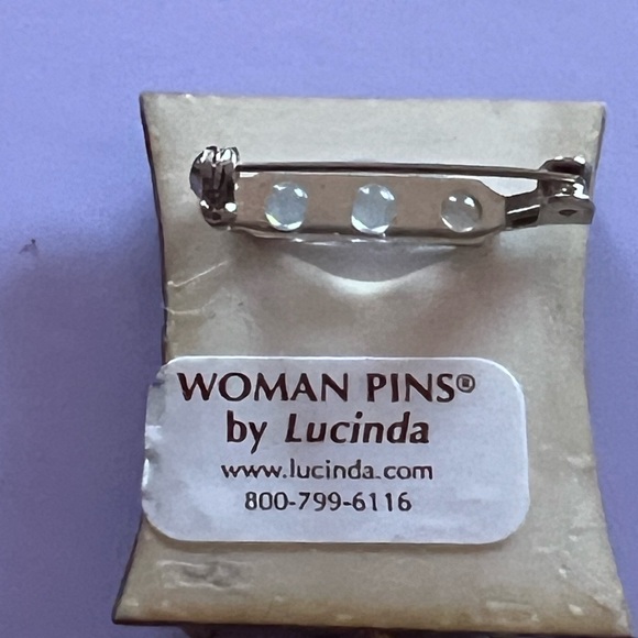 Woman Pins by Lucinda 2" x 1.25"  Dressed Lady - Picture 2 of 8
